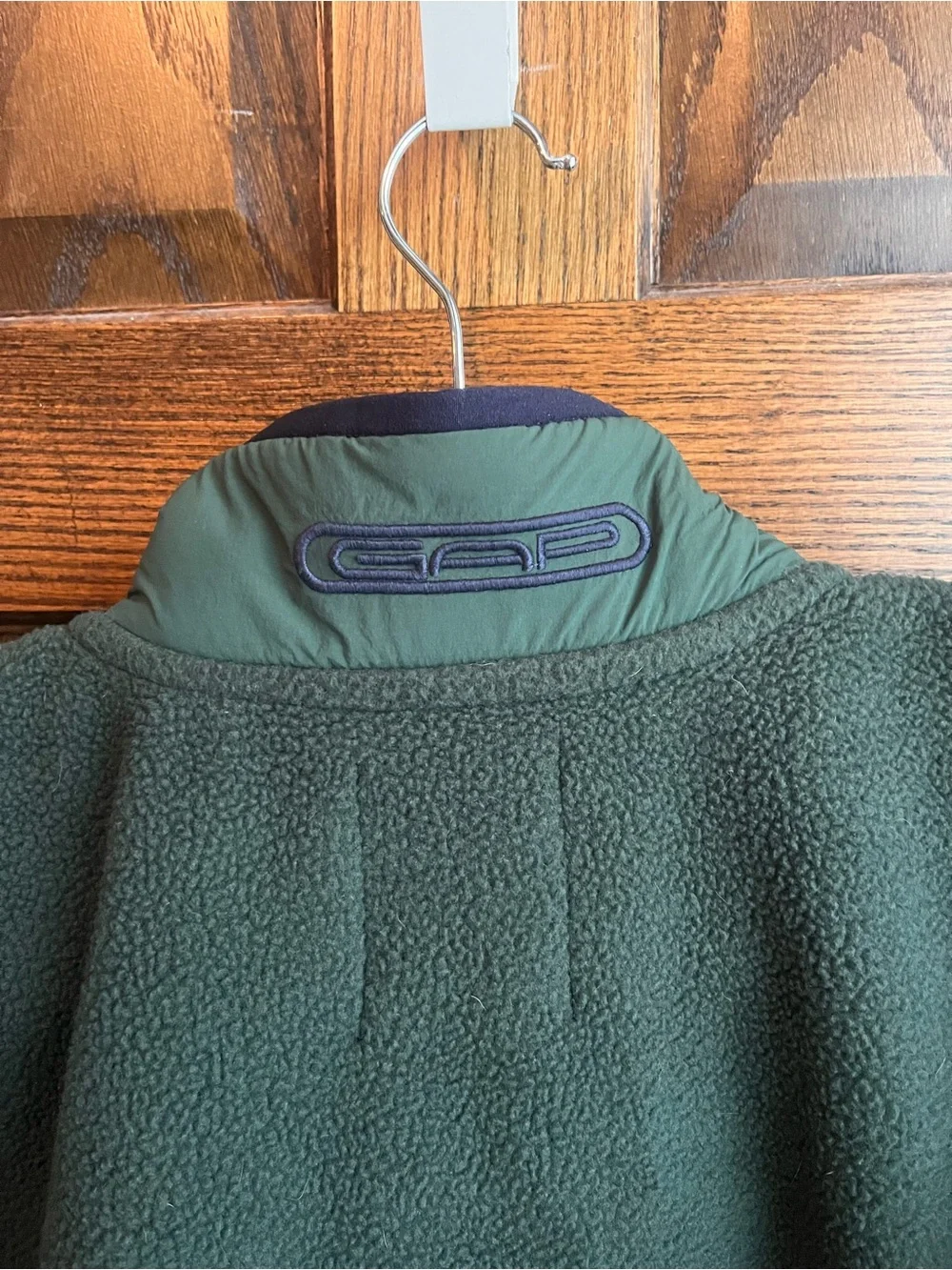 GAP Men's Forest Green Quarter-Zip Fleece Pullover